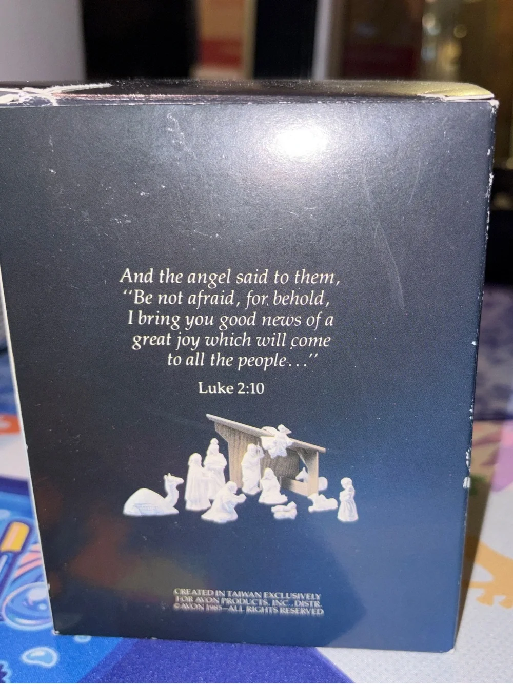 Avon Nativity Collectibles The Hanging Angel Figurine Vtg 1985 w/box Excellent